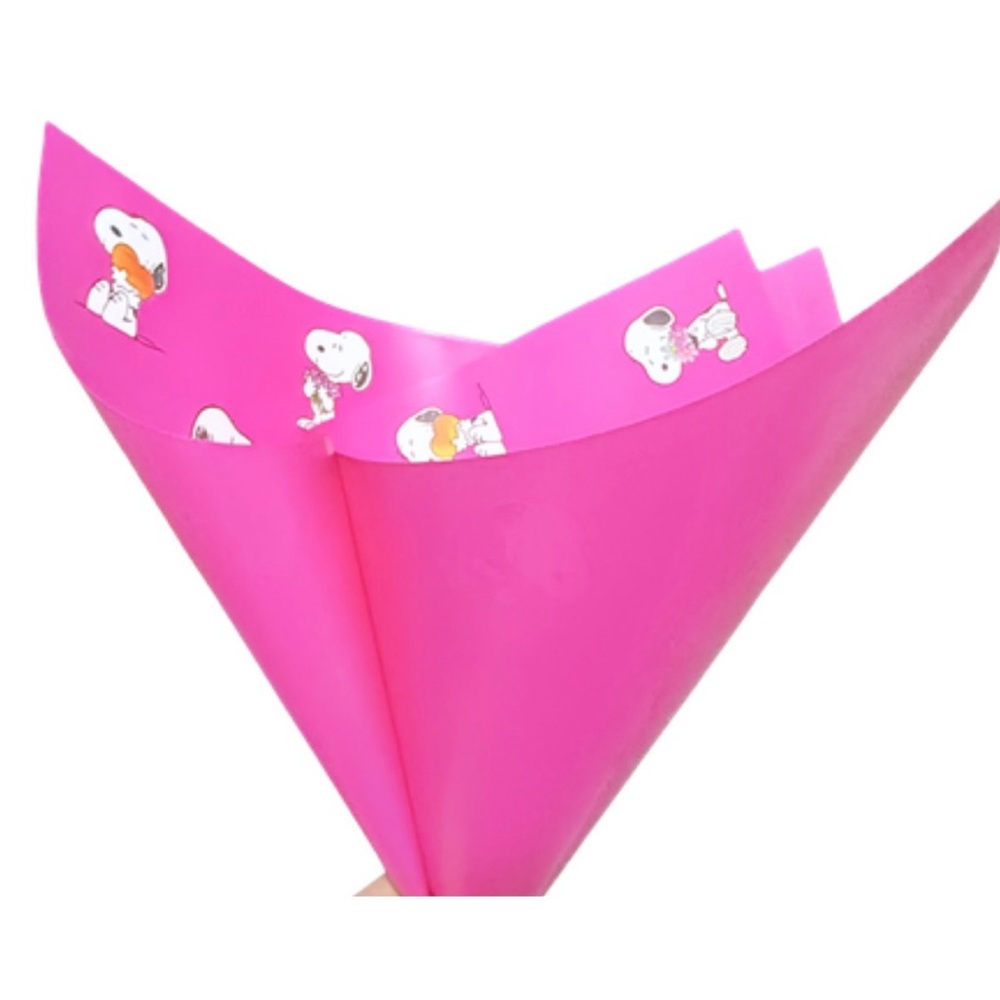 20 Sheets Cute Cartoon Dog Wrapping Paper 22x22 Waterproof Bouquet Wrap